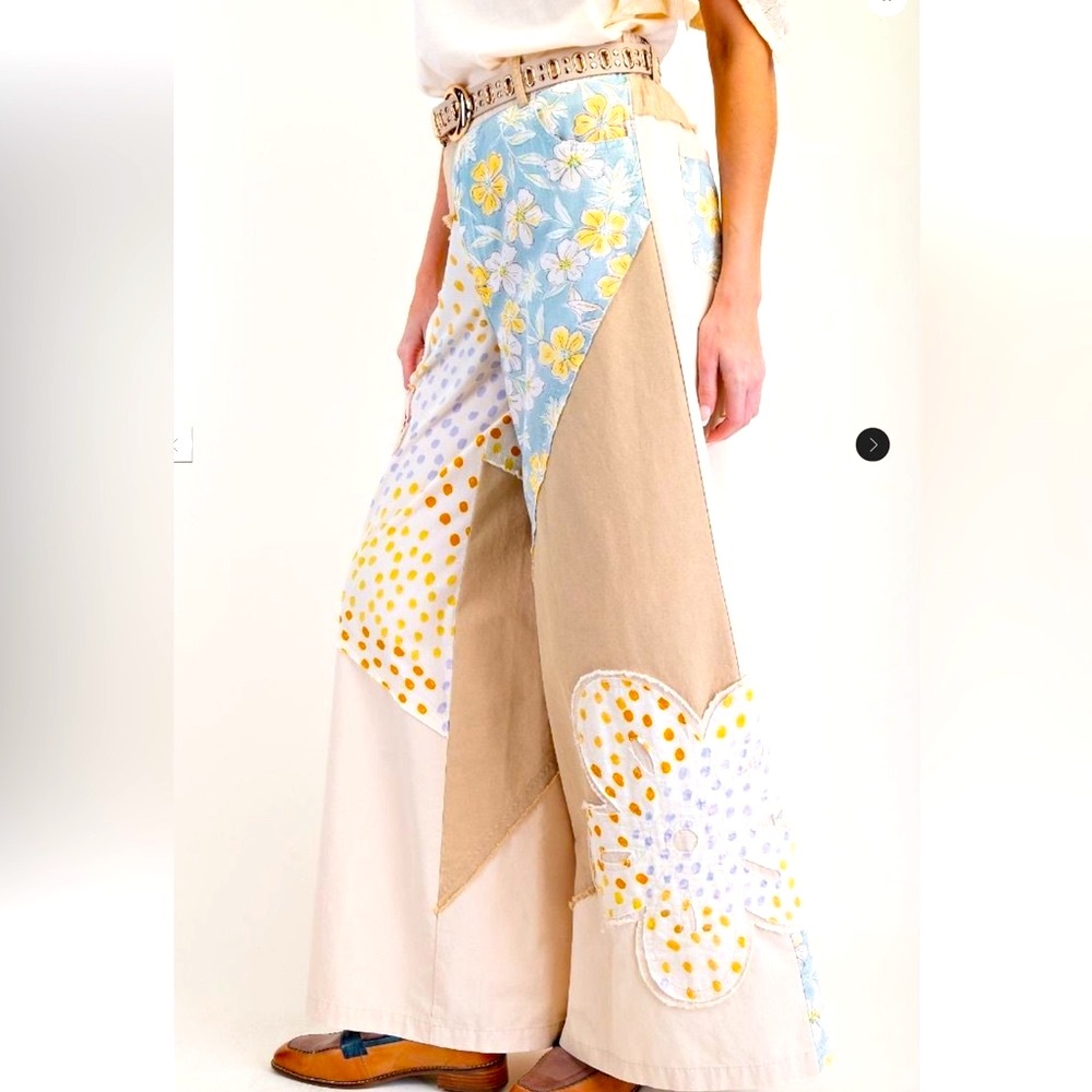 Easel Mixed Prints Pants - Picture 2 of 4